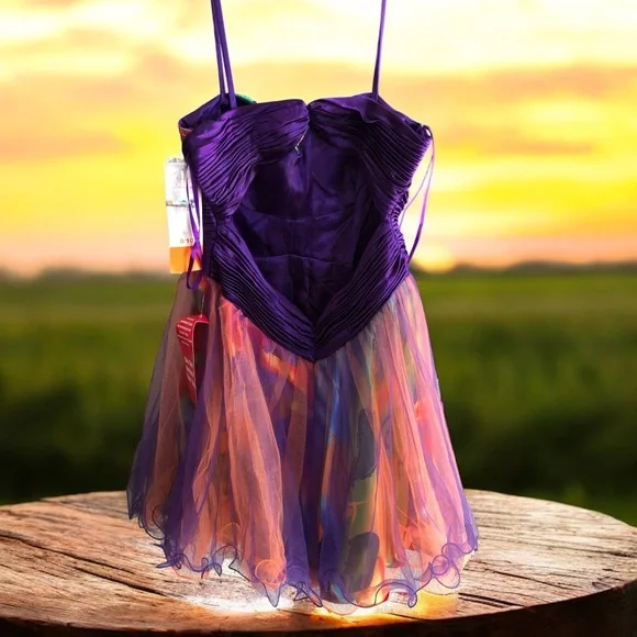 multi colored homecoming dresses Short Dress 4204-1 by Primavera main image 0
